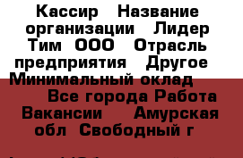 Кассир › Название организации ­ Лидер Тим, ООО › Отрасль предприятия ­ Другое › Минимальный оклад ­ 28 000 - Все города Работа » Вакансии   . Амурская обл.,Свободный г.